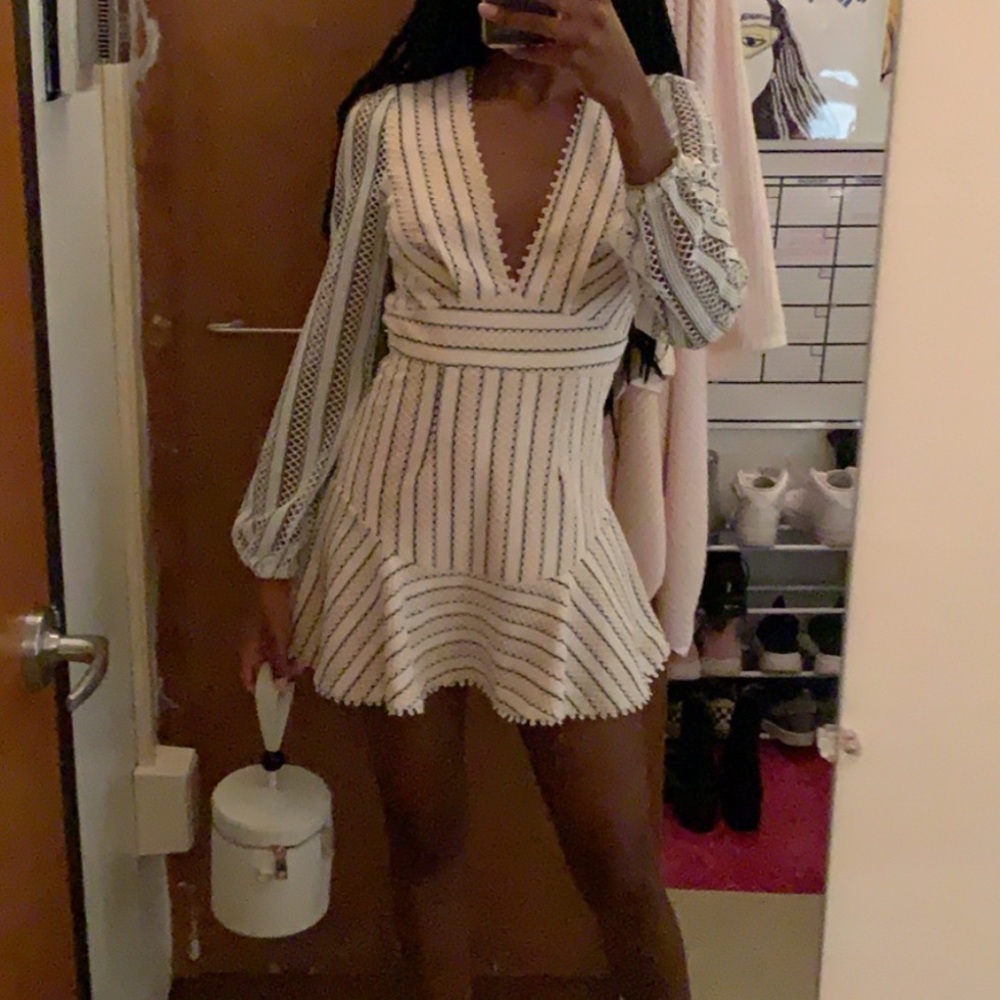 Caren Forbes White Mini Dress